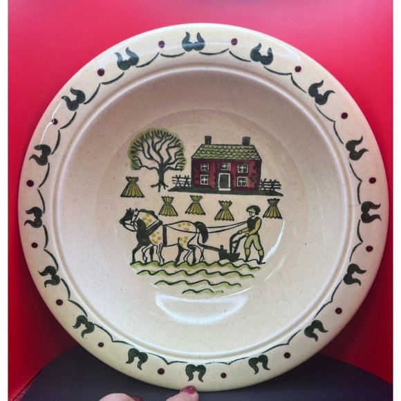 Metlox Poppytrail Provincial Vernon Homestead Serving Bowl 9" Vintage Ceramic US - Picture 1 of 6